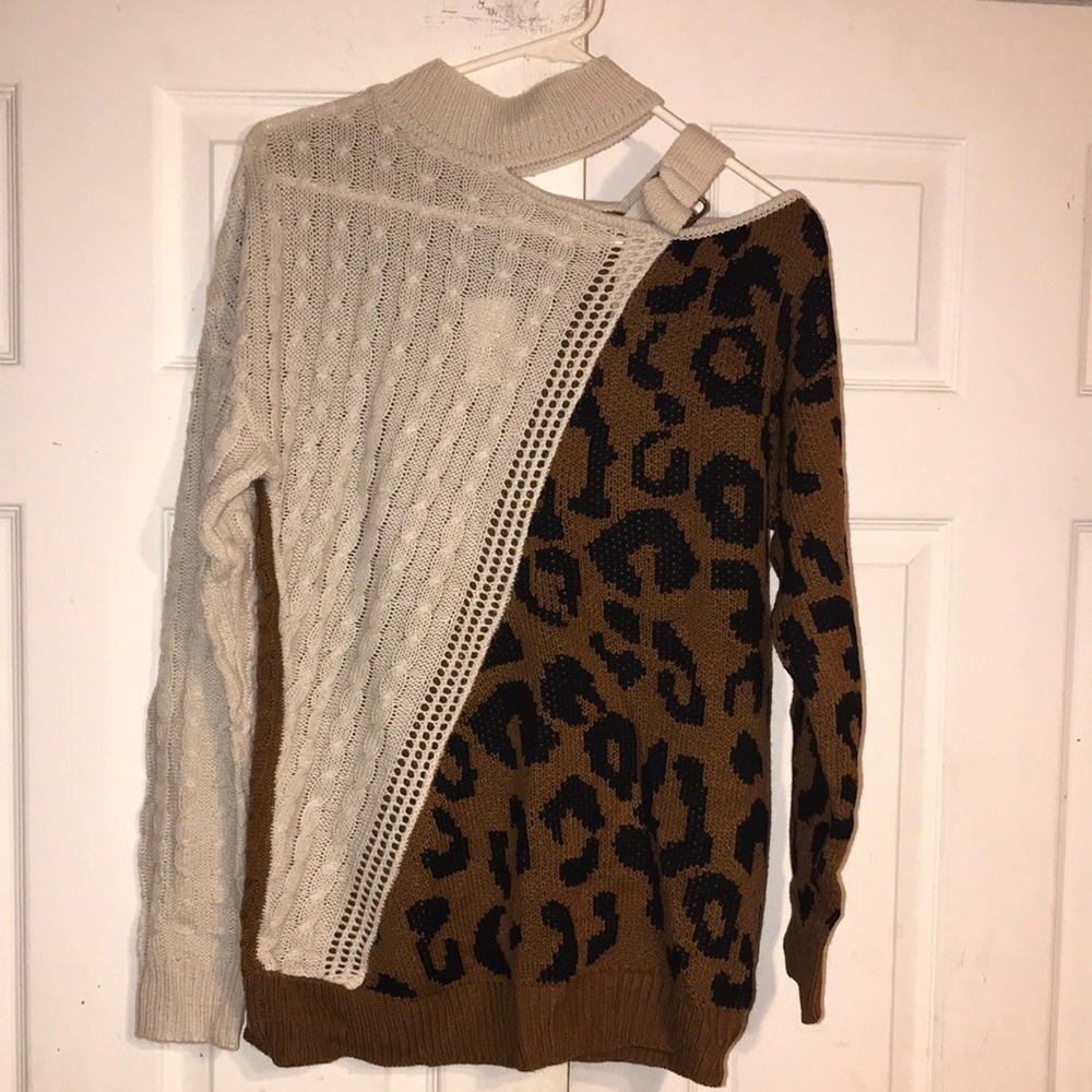 NWT Women's Cato Mixed Media Sweater